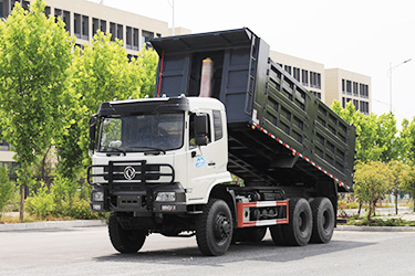 東風(fēng)340馬力雙13噸后橋中型自卸_六驅(qū)專用定制翻斗車_三橋全驅(qū)越野型舉升車