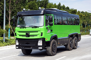 210馬力東風(fēng)EQ2102底盤(pán)改裝越野客車(chē)_6×6越野專(zhuān)用村村通_六驅(qū)25座大巴士公交車(chē)配置